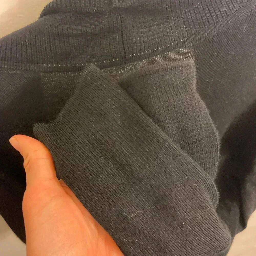 Lululemon Sit In Lotus Wrap Sweater Black Size Small